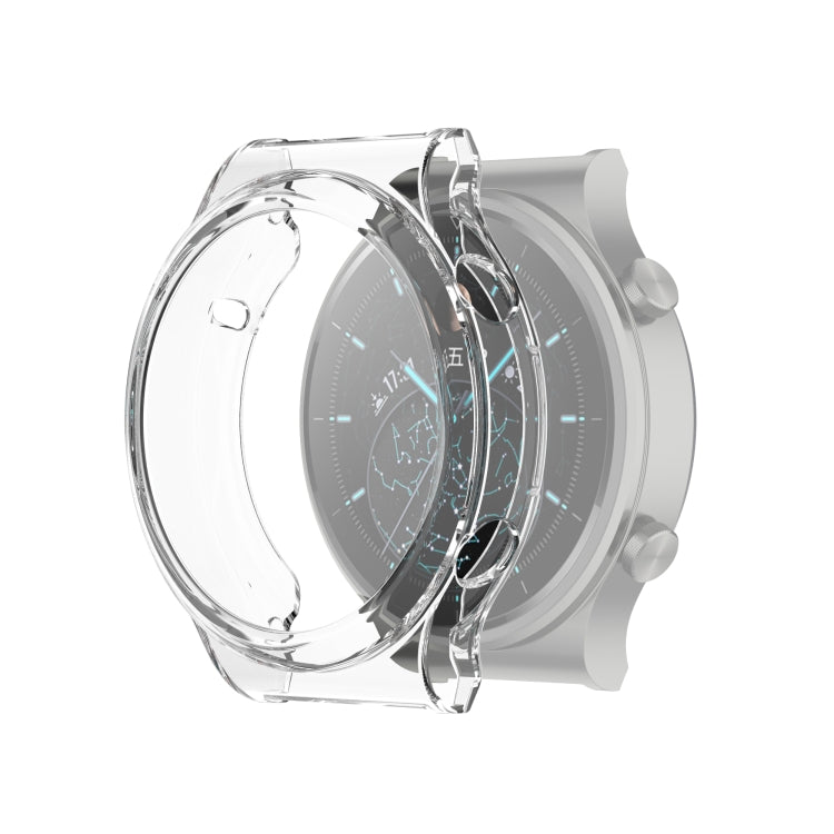 For Huawei Watch GT 2 Pro / GT 2 ECG Half Coverage Hollowed TPU Protective Case(Transparent White)