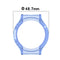 For Huawei Watch GT 2 Pro / GT 2 ECG Half Coverage Hollowed TPU Protective Case(Transparent Blue)