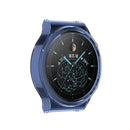 For Huawei Watch GT 2 Pro / GT 2 ECG Half Coverage Hollowed TPU Protective Case(Transparent Blue)
