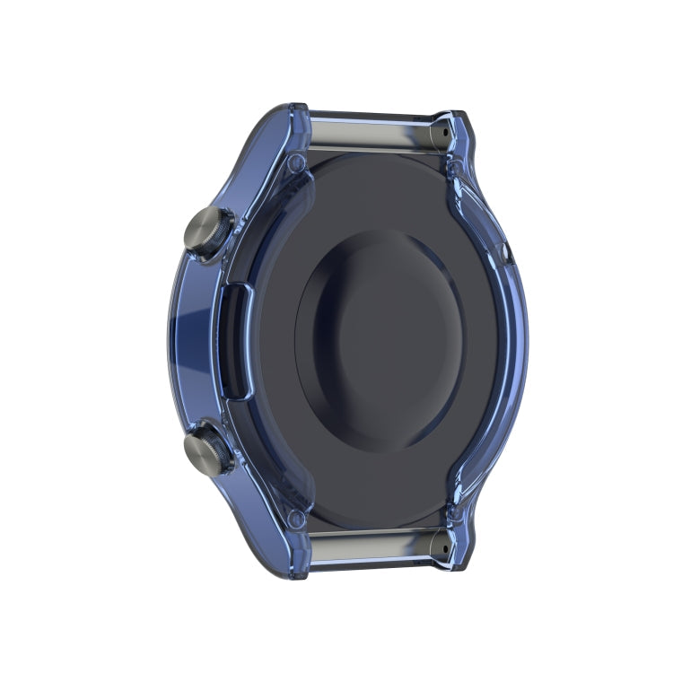For Huawei Watch GT 2 Pro / GT 2 ECG Half Coverage Hollowed TPU Protective Case(Transparent Blue)