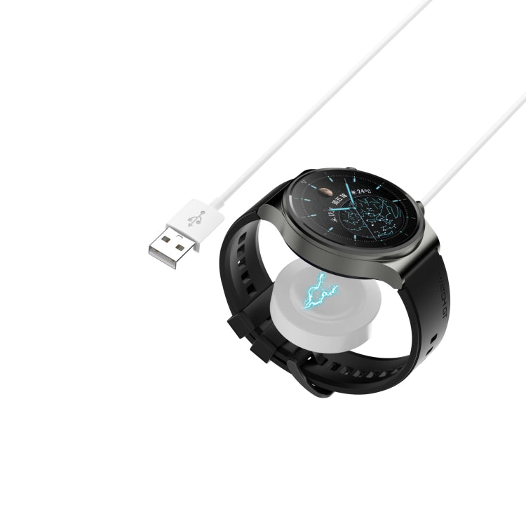 For Huawei Watch GT 2 Pro / GT 2 ECG USB Magnetic Charging Cable, Length: 1m, Style:One Piece(White)
