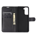 For Samsung Galaxy S21+ 5G Litchi Texture Horizontal Flip Protective Case with Holder & Card Slots & Wallet(Black)
