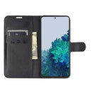 For Samsung Galaxy S21+ 5G Litchi Texture Horizontal Flip Protective Case with Holder & Card Slots & Wallet(Black)