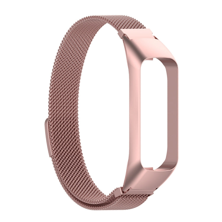 For Samsung Galaxy Fit 2 SM-R220 Milanese Watch Band(Rose Pink)