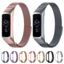 For Samsung Galaxy Fit 2 SM-R220 Milanese Watch Band(Rose Gold)