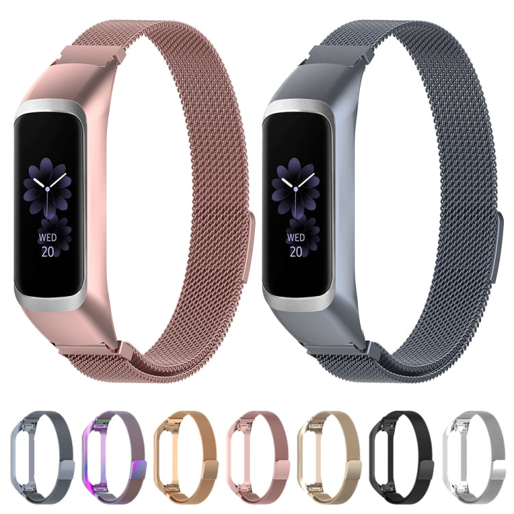 For Samsung Galaxy Fit 2 SM-R220 Milanese Watch Band(Grey)