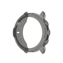 For Suunto 7 Half Coverage Hollowed TPU Protective Case(Transparent Black)