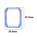 For Xiaomi Mi Watch Lite / Redmi Watch Half Coverage TPU Protective Case(Transparent Black)