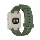 For Xiaomi Mi Watch Lite / Redmi Watch Silicone Watch Band, Size: One Size(Dark Green)