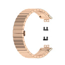 For Huawei Watch Fit Stainless Steel Watch Band(Rose Gold)