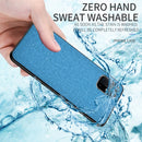 For Samsung Galaxy A72 5G / 4G Shockproof Cloth Texture PC + TPU Protective Case(Pink)