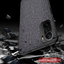 For Xiaomi Redmi K40 / K40 Pro / K40 Pro+ Shockproof Cloth Texture PC + TPU Protective Case(Blue)