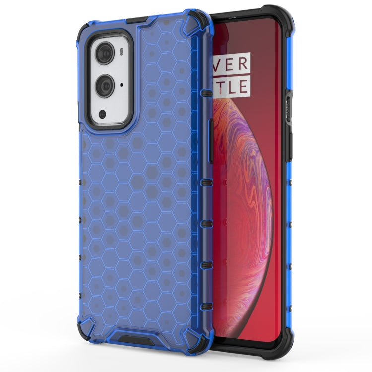 For OnePlus 9 Pro Shockproof Honeycomb PC + TPU Case(Blue)