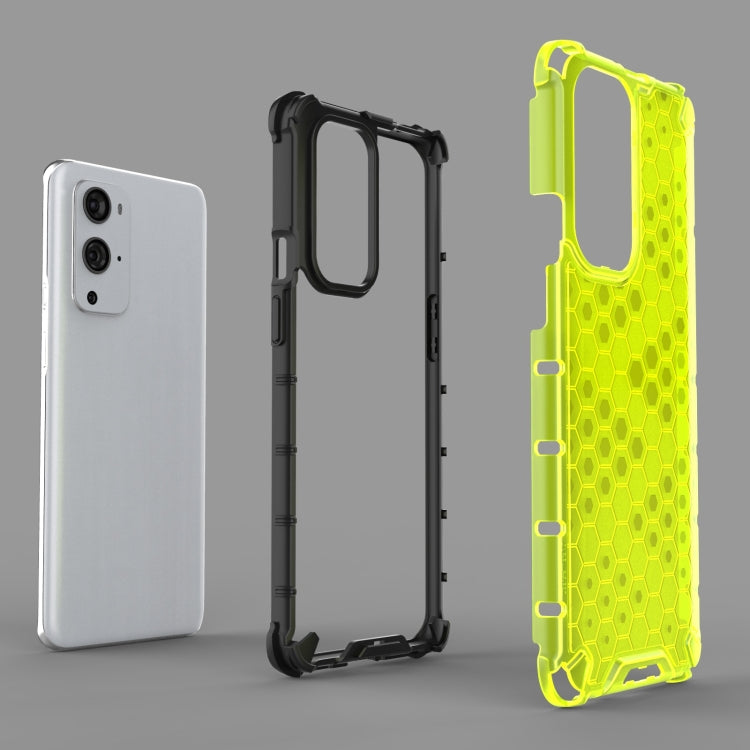 For OnePlus 9 Pro Shockproof Honeycomb PC + TPU Case(Blue)
