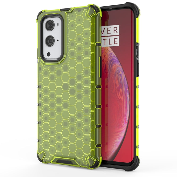For OnePlus 9 Pro Shockproof Honeycomb PC + TPU Case(Green)