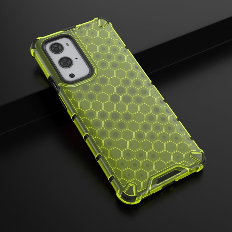 For OnePlus 9 Pro Shockproof Honeycomb PC + TPU Case(Green)