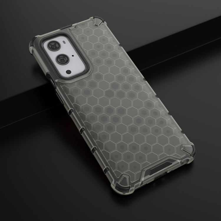For OnePlus 9 Pro Shockproof Honeycomb PC + TPU Case(Black)