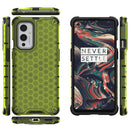 For OnePlus 9 Shockproof Honeycomb PC + TPU Case(Green)
