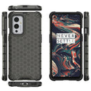 For OnePlus 9 Shockproof Honeycomb PC + TPU Case(Black)