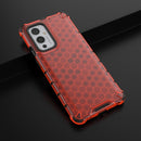 For OnePlus 9 Shockproof Honeycomb PC + TPU Case(Red)
