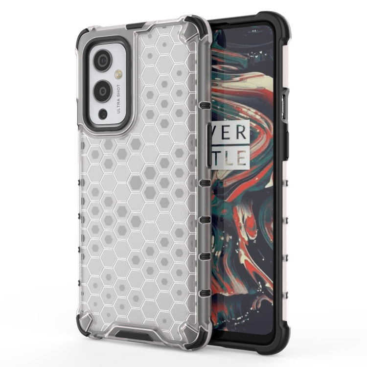 For OnePlus 9 Shockproof Honeycomb PC + TPU Case(White)