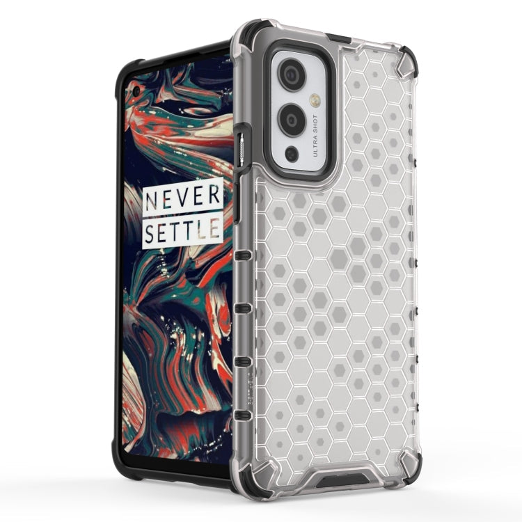 For OnePlus 9 Shockproof Honeycomb PC + TPU Case(White)