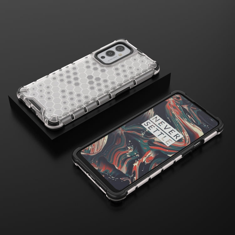For OnePlus 9 Shockproof Honeycomb PC + TPU Case(White)