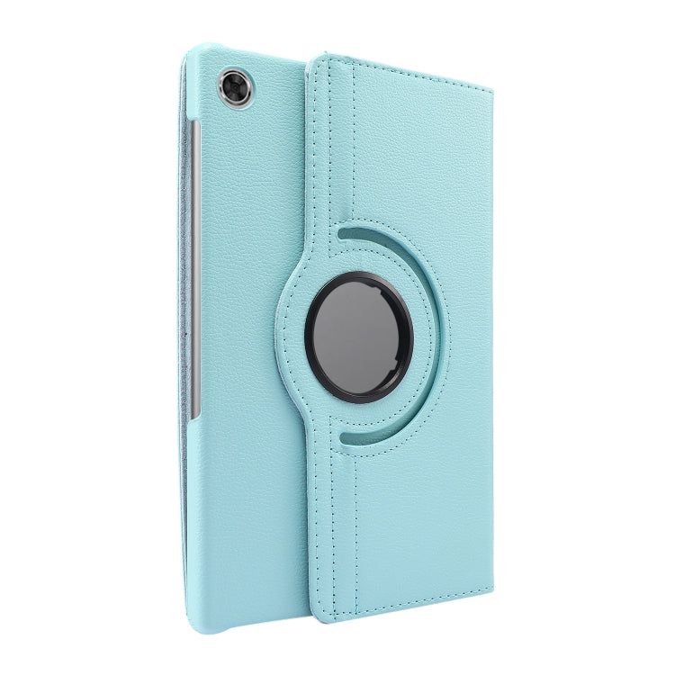For Lenovo Tab M10 Plus 10.3 360 Degree Rotation Litchi Texture Flip Leather Case with Holder(Sky Blue)