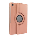 For Lenovo Tab M10 Plus 10.3 360 Degree Rotation Litchi Texture Flip Leather Case with Holder(Rose Gold)