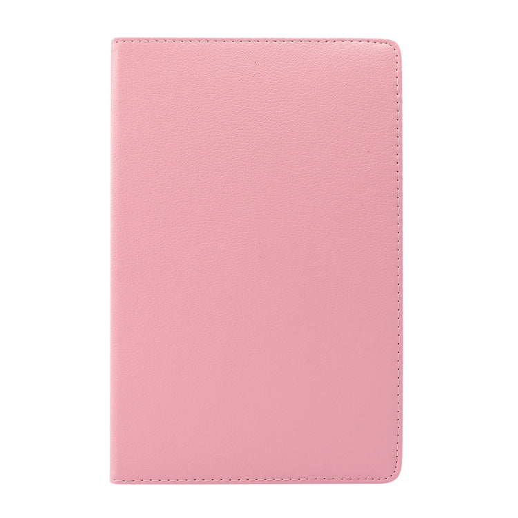 For Lenovo Tab M10 Plus 10.3 360 Degree Rotation Litchi Texture Flip Leather Case with Holder(Pink)
