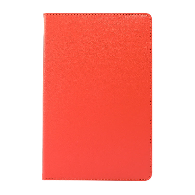 For Lenovo Tab M10 Plus 10.3 360 Degree Rotation Litchi Texture Flip Leather Case with Holder(Orange)