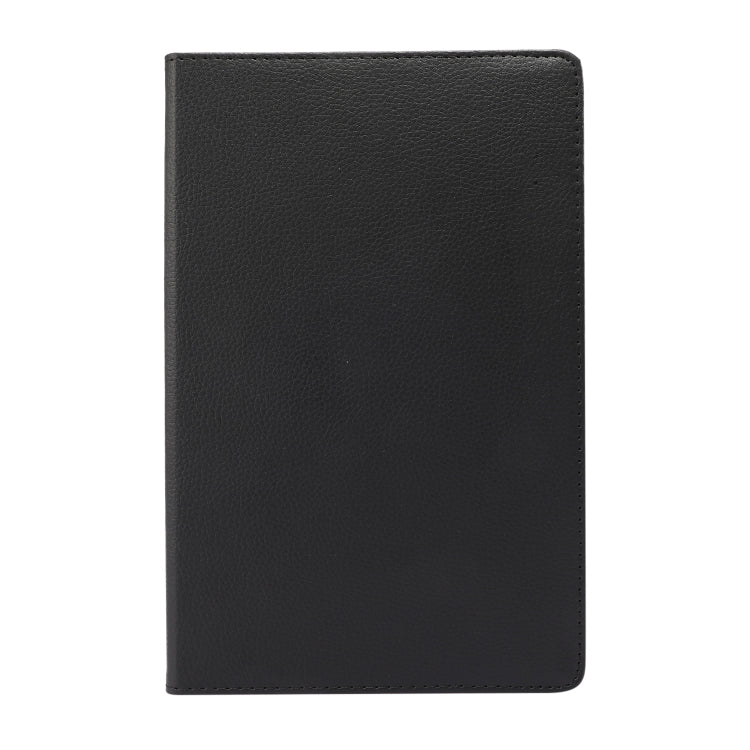 For Lenovo Tab M10 Plus 10.3 360 Degree Rotation Litchi Texture Flip Leather Case with Holder(Black)