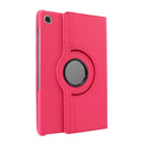 For Lenovo Tab M10 Plus 10.3 360 Degree Rotation Litchi Texture Flip Leather Case with Holder(Rose Red)