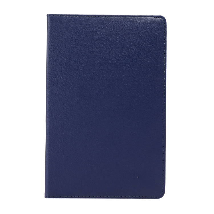 For Lenovo Tab M10 Plus 10.3 360 Degree Rotation Litchi Texture Flip Leather Case with Holder(Blue)