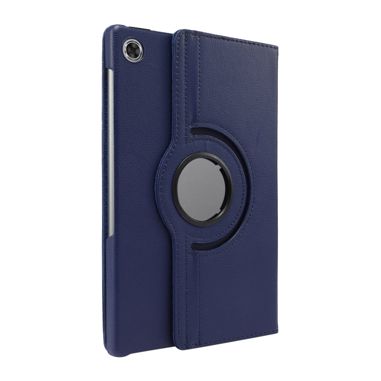 For Lenovo Tab M10 Plus 10.3 360 Degree Rotation Litchi Texture Flip Leather Case with Holder(Blue)