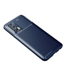 For OPPO Realme GT 5G Carbon Fiber Texture Shockproof TPU Case(Blue)