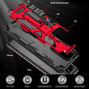 For Samsung Galaxy S20 Ultra Shockproof TPU + PC Magnetic Protective Case with Holder(Gold)