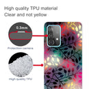 For Samsung Galaxy A32 4G Shockproof Painted Transparent TPU Protective Case(Fluorescent Branches)