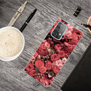 For Samsung Galaxy A32 4G Shockproof Painted Transparent TPU Protective Case(Many Red Roses)