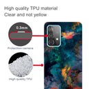 For Samsung Galaxy A32 4G Shockproof Painted Transparent TPU Protective Case(Watercolor Ink)