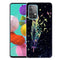 For Samsung Galaxy A32 4G Shockproof Painted Transparent TPU Protective Case(Colorful Feathers)