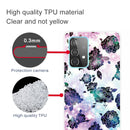 For Samsung Galaxy A32 4G Shockproof Painted Transparent TPU Protective Case(Starry Chrysanthemum)