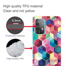 For Samsung Galaxy A32 4G Shockproof Painted Transparent TPU Protective Case(Plant Six Sides)