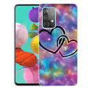 For Samsung Galaxy A32 4G Shockproof Painted Transparent TPU Protective Case(Starry Love)