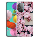 For Samsung Galaxy A32 4G Shockproof Painted Transparent TPU Protective Case(Envelope Rose)
