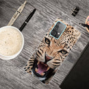 For Samsung Galaxy A32 4G Shockproof Painted Transparent TPU Protective Case(Jaguar)