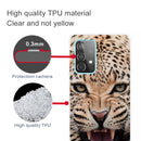 For Samsung Galaxy A32 4G Shockproof Painted Transparent TPU Protective Case(Jaguar)