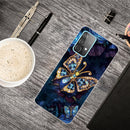 For Samsung Galaxy A32 4G Shockproof Painted Transparent TPU Protective Case(Jewel Butterfly)