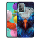 For Samsung Galaxy A32 4G Shockproof Painted Transparent TPU Protective Case(Blu-ray Carving)