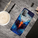 For Samsung Galaxy A32 4G Shockproof Painted Transparent TPU Protective Case(Blu-ray Carving)